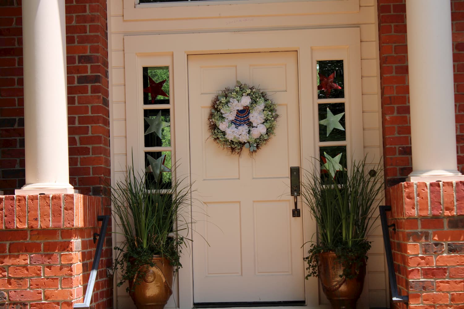 front exterior door of remodeled home