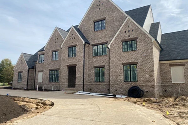 New construction with Pella windows in Collierville,Tennessee 