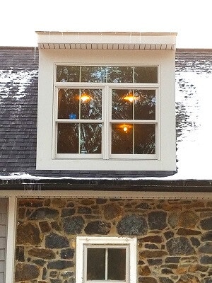 before image of hockessin home with new double hung windows