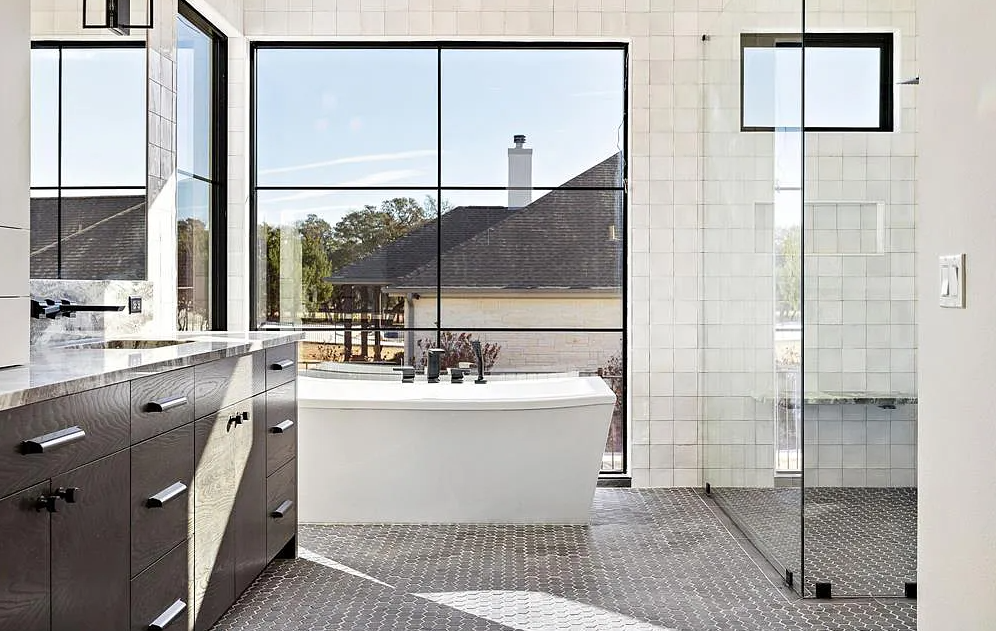 Bathroom in newly constructed Austin home