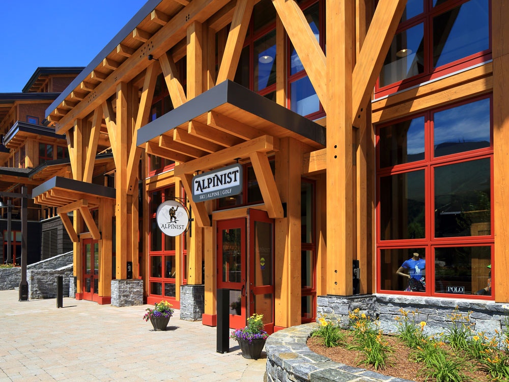 Exterior view of Alpinist at Spruce Peak in Stowe, Vermont