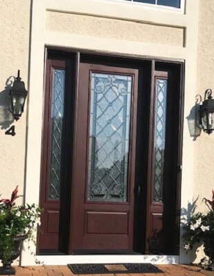 after image of vincentown home with new fiberglass entry door