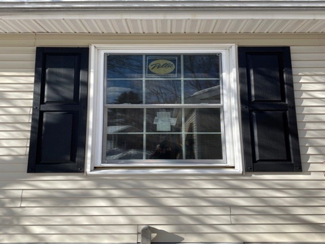 After photo of new Pella double-hung windows
