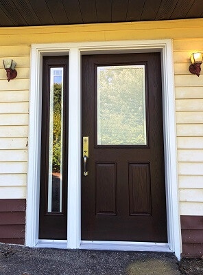 after image of south hills home with new fiberglass entry door