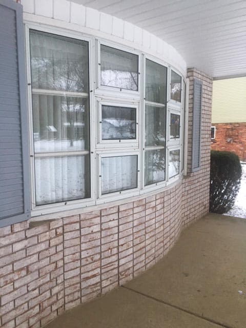 akron home - before bow window replacement