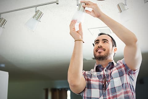 Spring cleaning list - replace lightbulbs