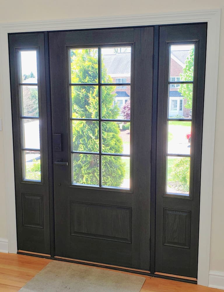 New fiberglass entry door system with sidelights
