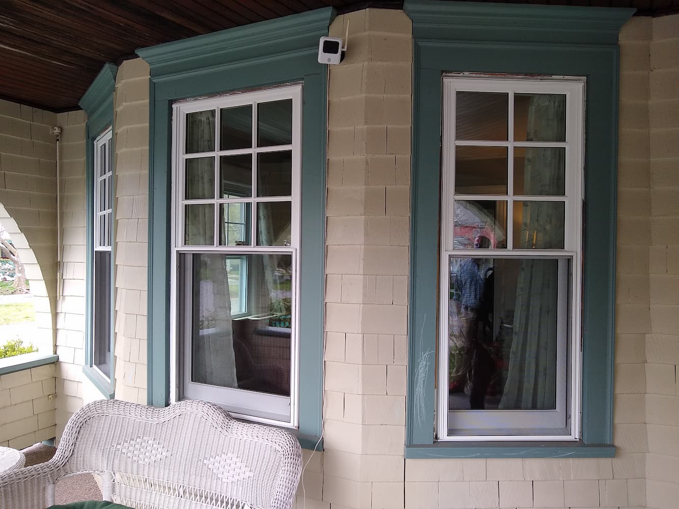 After view of exterior bay window