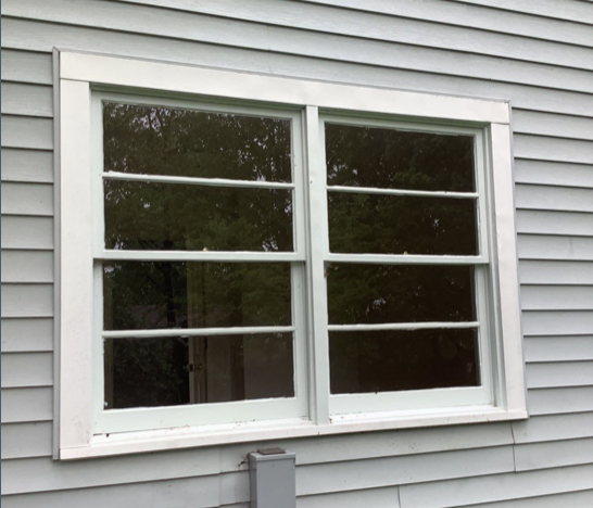 Before photo of existing window outside Nashville home