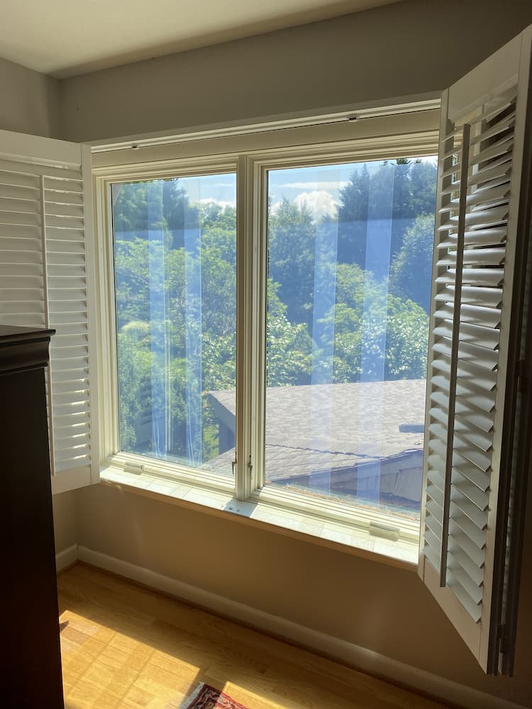 Wood casement window in Nellysford, VA, home