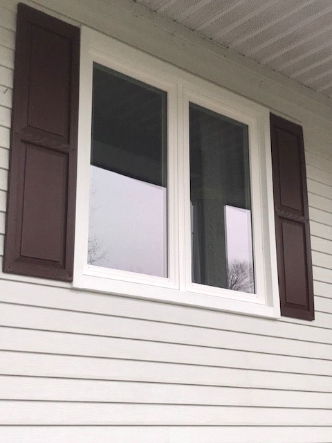 New vinyl casement windows on Somers, CT, home
