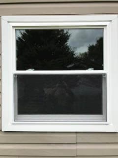 New vinyl double-hung window on State College home