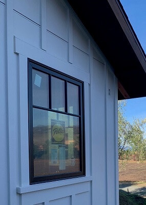 front image of northern california home with new wood casement windows
