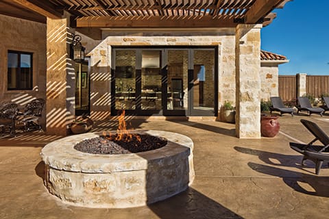 Outdoor fire feature
