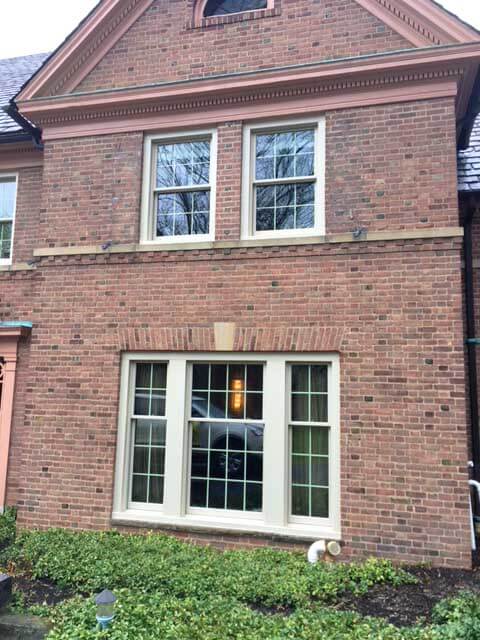 window replacement in brick house after
