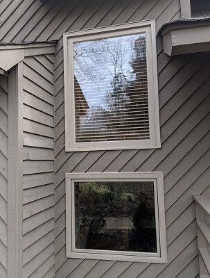 window image of midlothian home with new wood casement windows