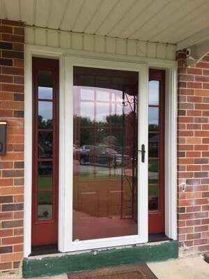new fiberglass entry door in philadelphia home