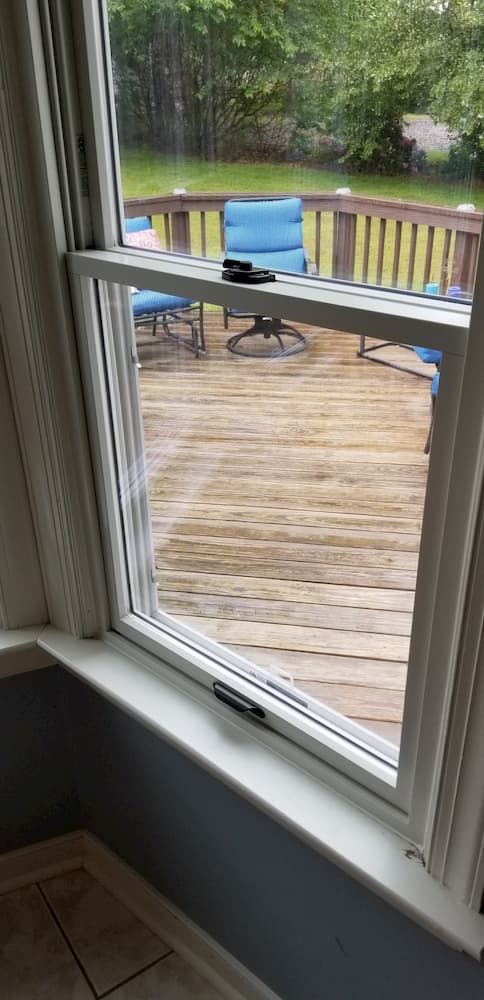 close up double hung window