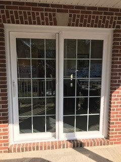 after image of patio door on state college home with new vinyl windows and patio door