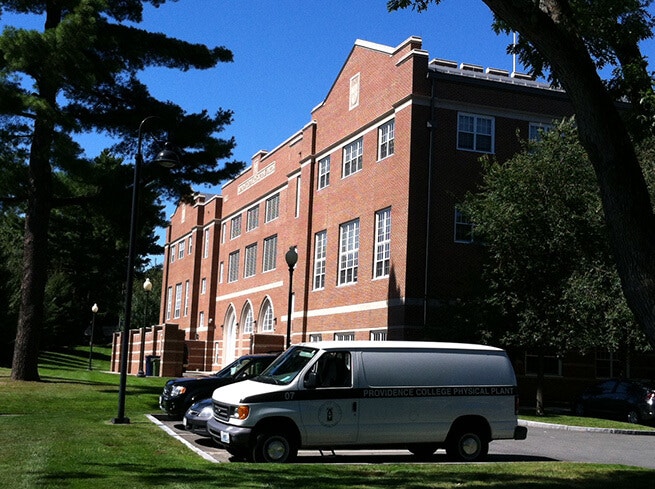 Side view of Smith Center for the Arts at Providence College