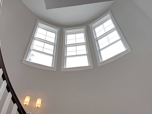 inside image of midlothian home with new wood double hung windows