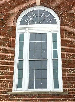 new window with exterior aluminum clad