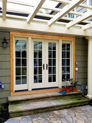 new hinged patio doors for cleveland home