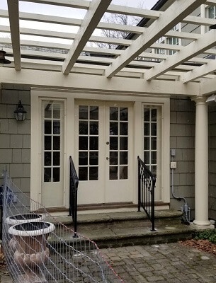 cleveland home gets new hinged patio doors
