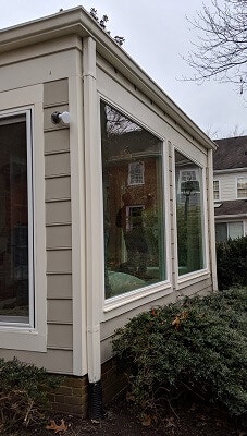 side image of henrico home with new vinyl casement windows