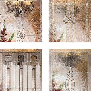 Decorative door glass