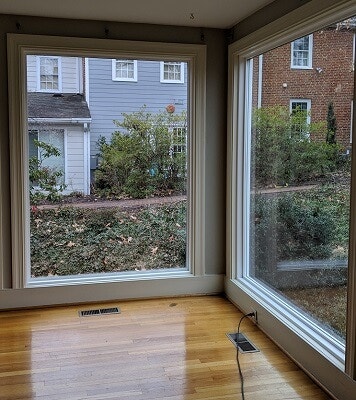 inside of henrico home with new vinyl casment windows