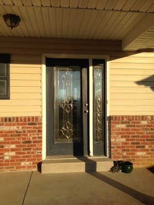 before image of st louis home entry door before getting new fiberglass entry door