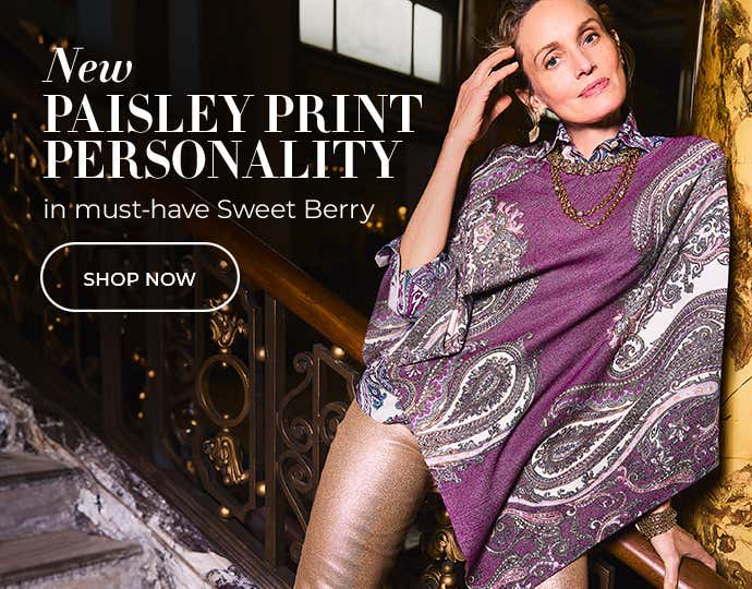 Paisley prints in sweet berry