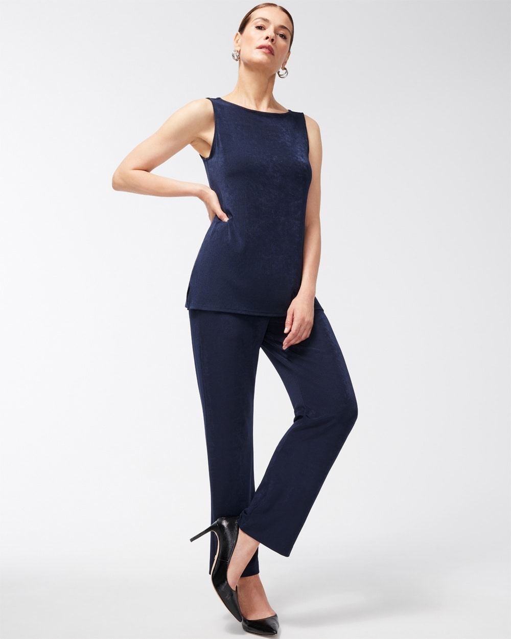 Chico's - Our So Slimming® Brigitte Pants are back in brand new colors. And  they're still getting the job done—slimming and smoothing tummies across  the country. Get them now at 40% off