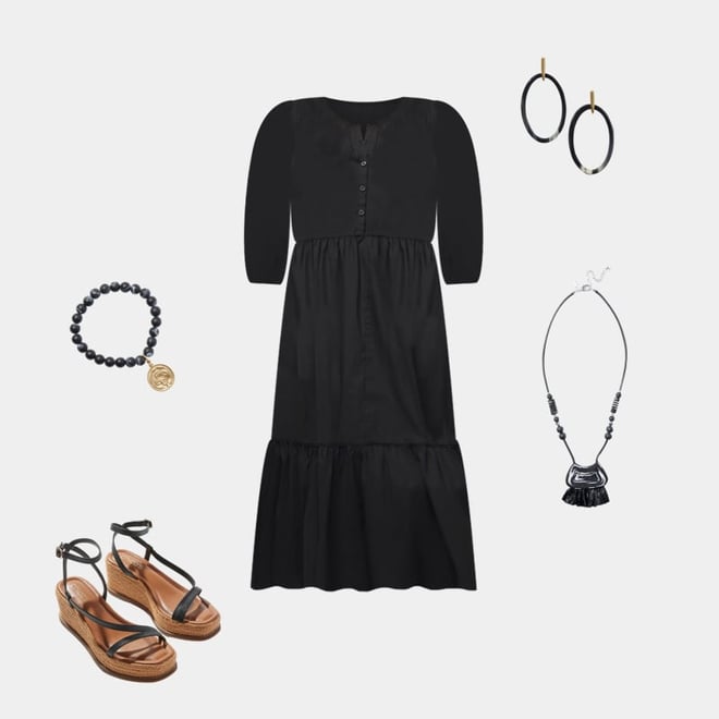 how to wear all black in summer
