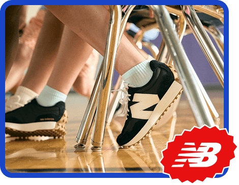 Shop New Balance shoes for back-to-school.