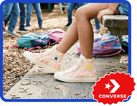 Shop Converse shoes for back-to-school.