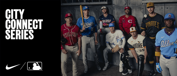 MLB players wearing Nike City Connect uniforms