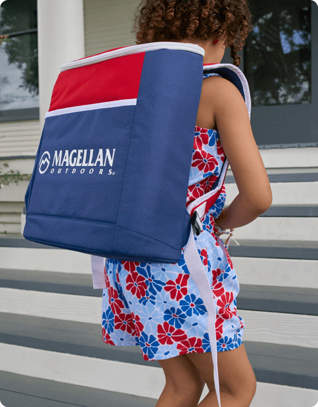 Magellan Outdoors Americana Portable 18-Can Backpack Cooler.