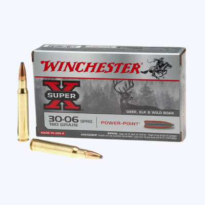 Winchester Super-X Power-Point .30-06 Springfield 180-Grain Rifle Ammunition - 20 Rounds
