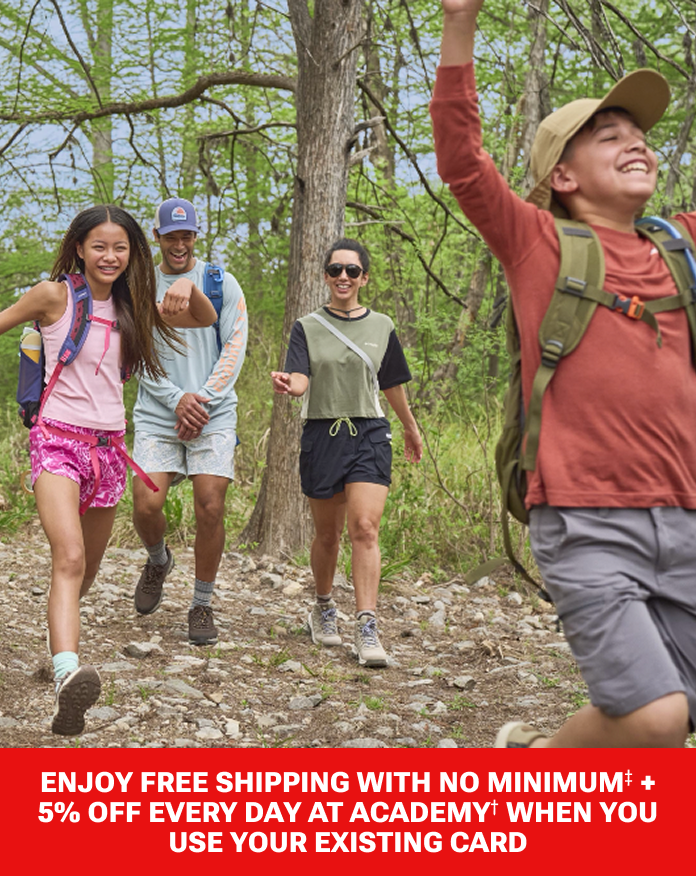 Enjoy Free Shipping With No Minimum + 5% Off Every Day at Academy When You Use Your Existing Card