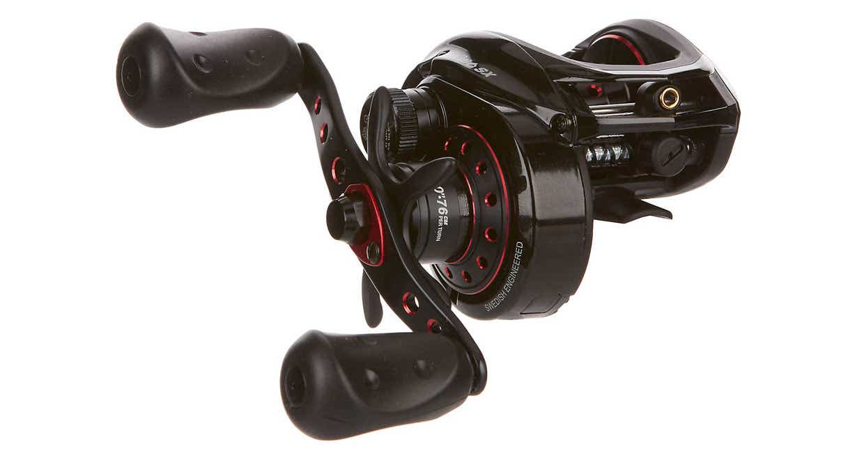Abu Garcia Revo SX Baitcast Reel on display