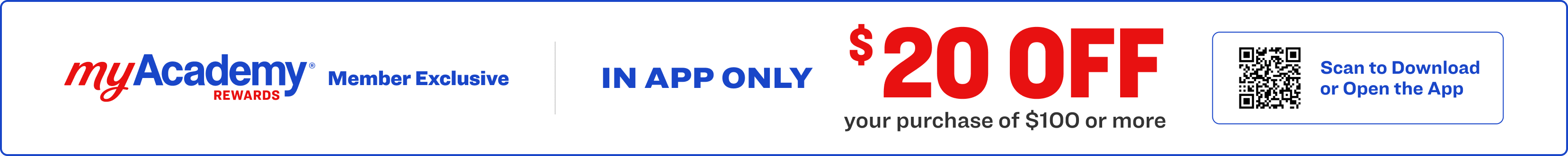 Online only. $20 off your purchase of $100 or more. Shop now.
