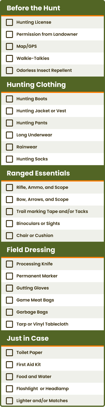 Hunting Essentials Checklist: Must Have Beginner Supplies | Academy