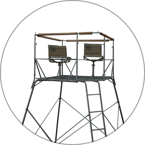 Hunting Blinds + Tree Stands