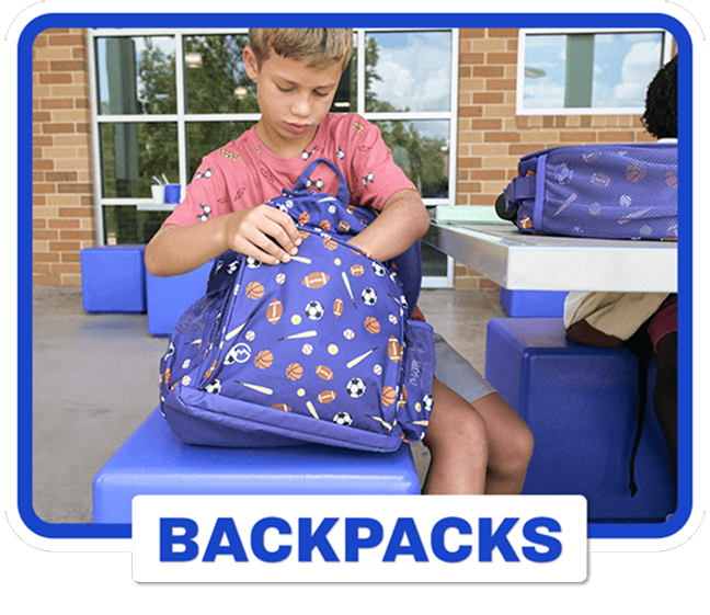 Shop boys' backpacks for school.