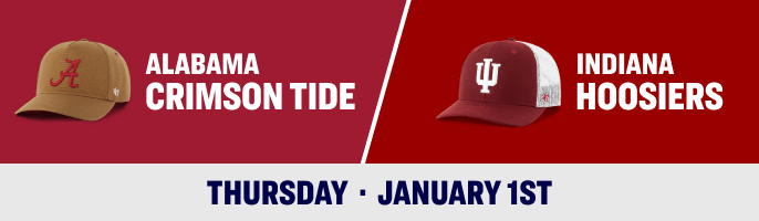 Alabama Crimson Tide versus Indiana Hoosiers.