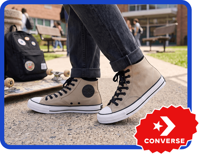 Explore Converse shoes for young men.