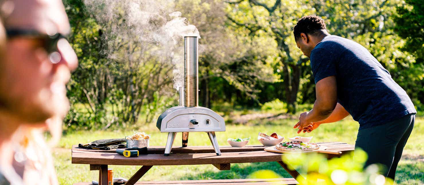 Cookout gathering with an Ooni Pizza Oven