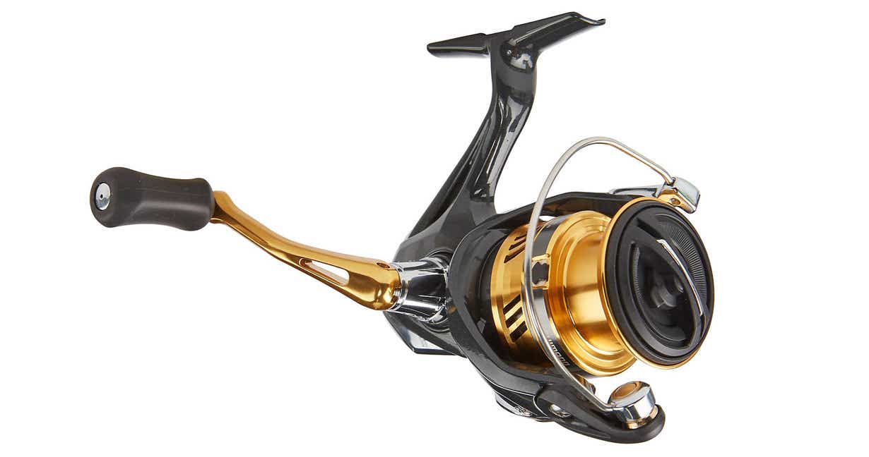 Shimano Sahara Spinning Reel on display